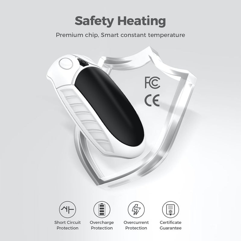 Gutimo Classic Hand Warmers Rechargeable 2 Pack, AI Temperature Control Pocket Size Electric Handwarmers, Quick Charge Portable Hand Warmer Great Gift for Christmas Outdoors, Hunting, Golf, Camping - Image 3
